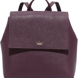 Kate Spade Burgundy Leather Backpack